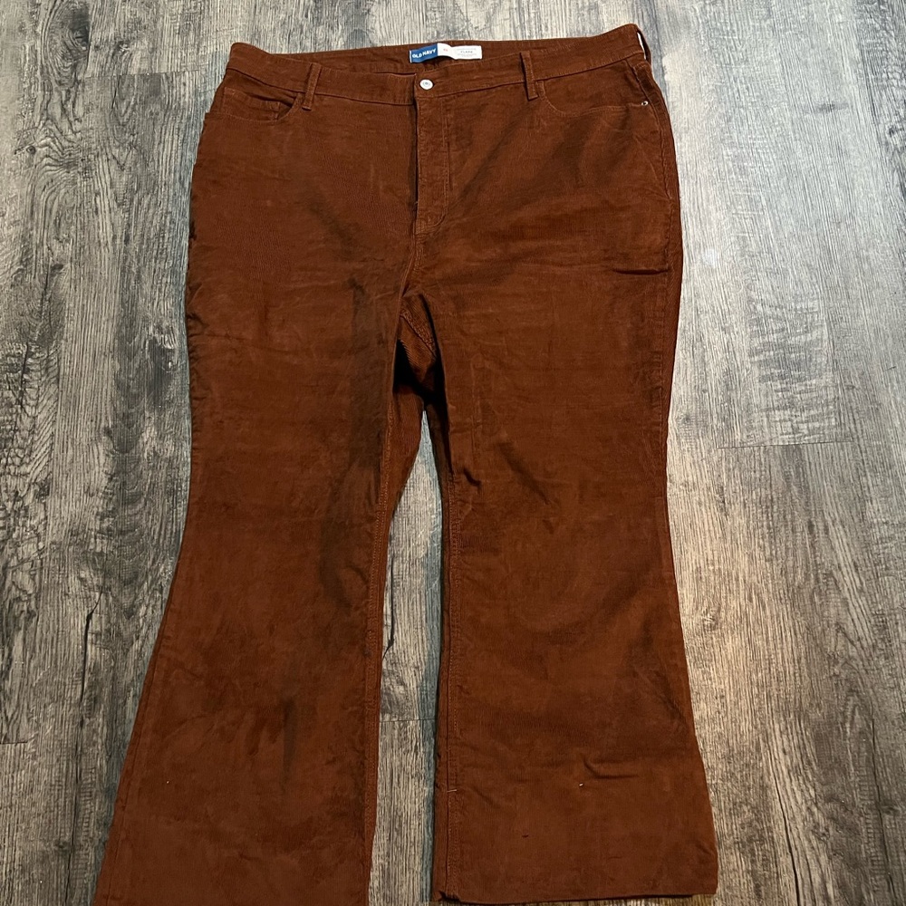 Old Navy Chocolate Corduroy Flare Pants